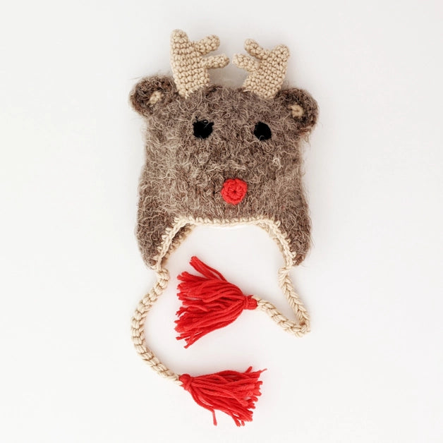 Rudolph Reindeer Beanie Hat