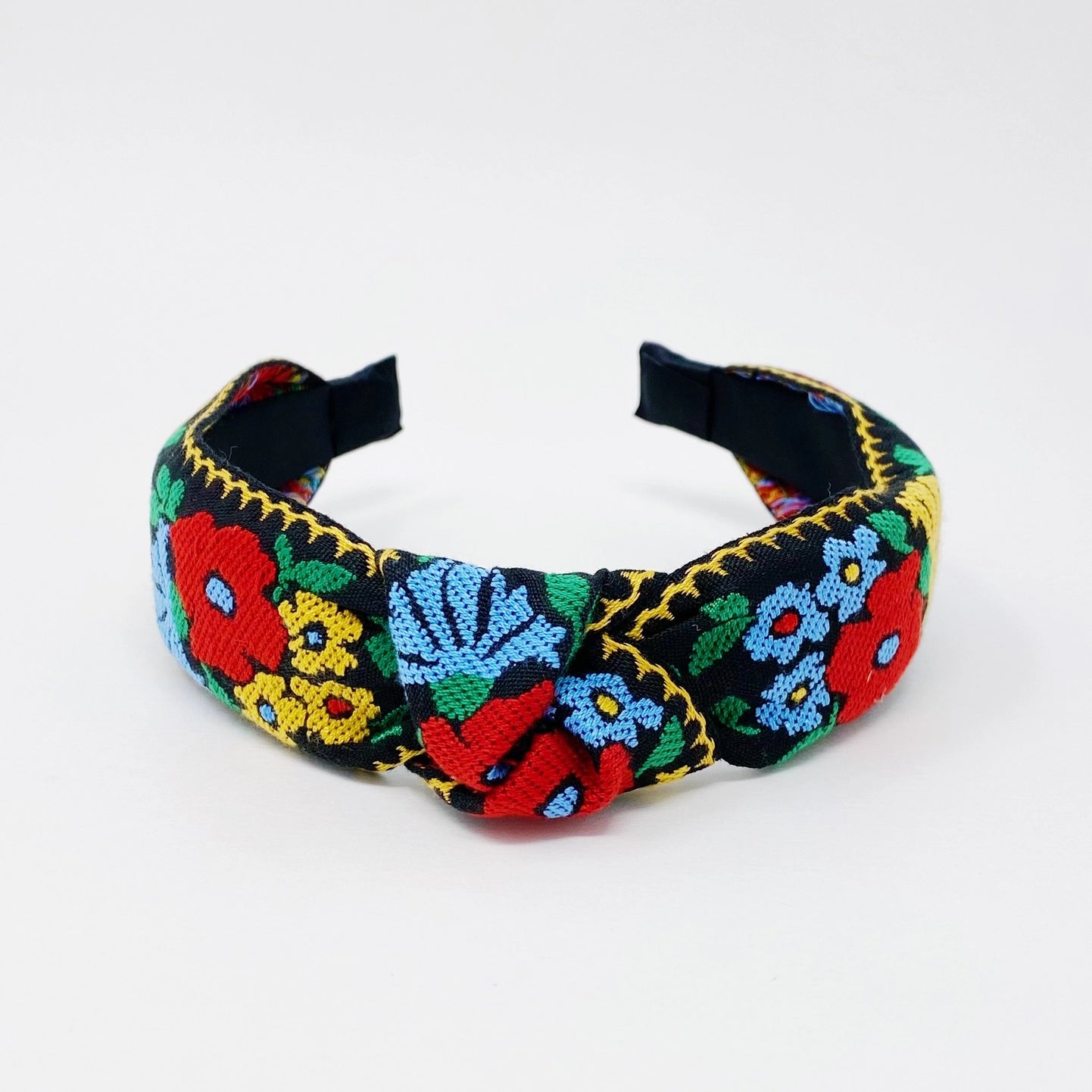 French Floral Embroidered Headband