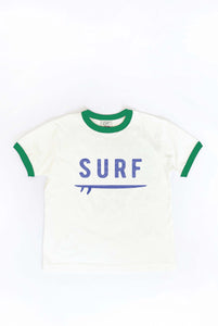 【nuuanu】Surf Ringer Tee Ringer T-shirt Surf Style Tee Shirt Unisex Ringer Beach