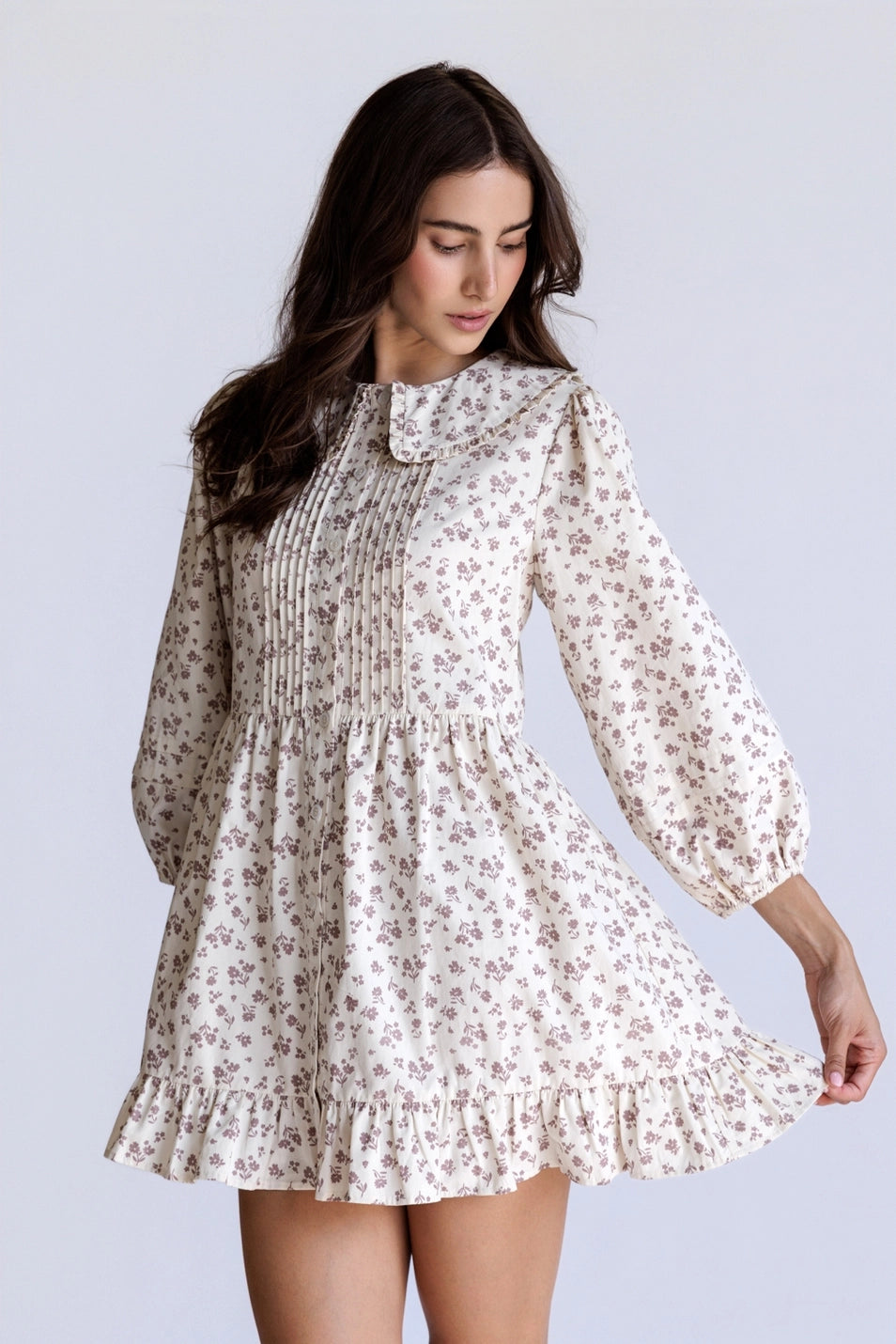 Floral Peter Pan Collar Dress