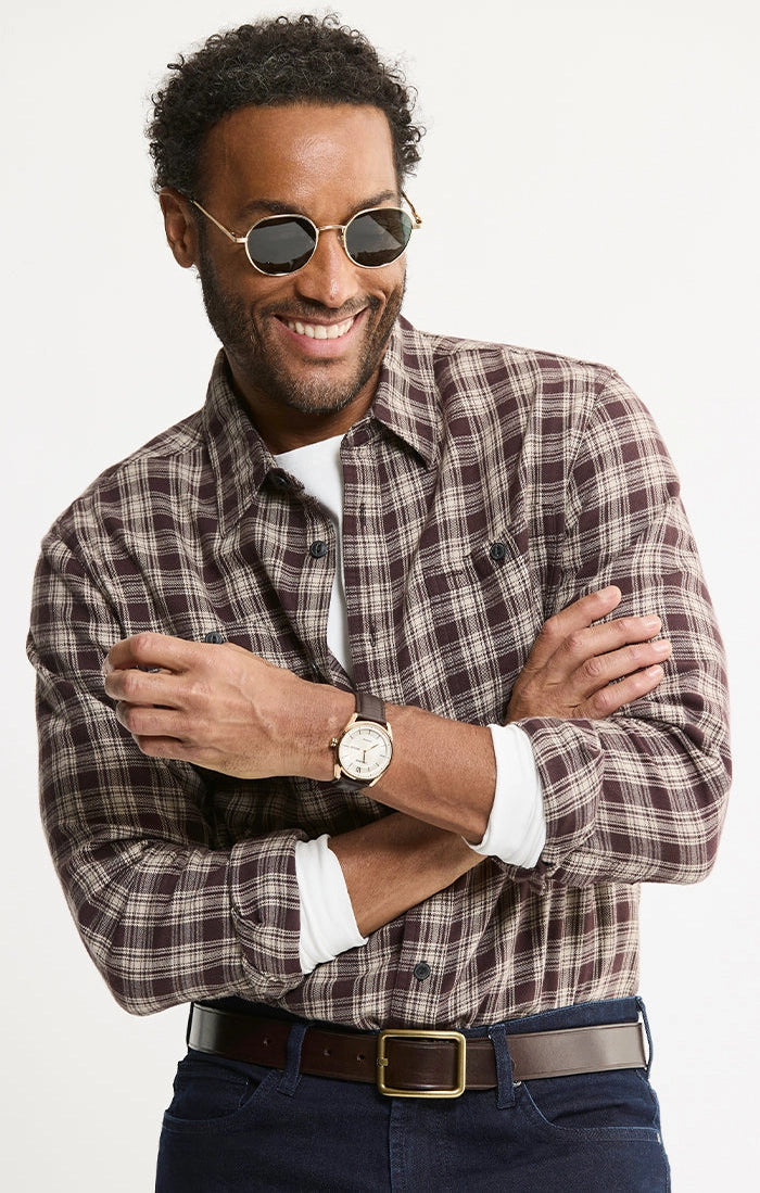 Rye Plaid Flannel Shirt