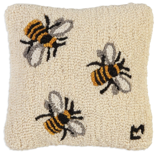 Hand Hooked Wool Pillow