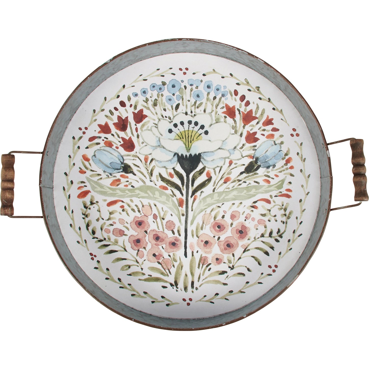 Farmhouse Floral Tray