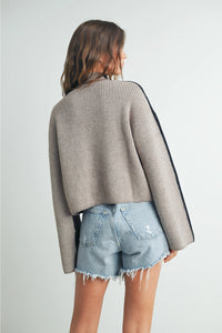 Two-Toned Turtleneck Sweater