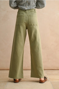 Sage Wide Leg Denim Pants