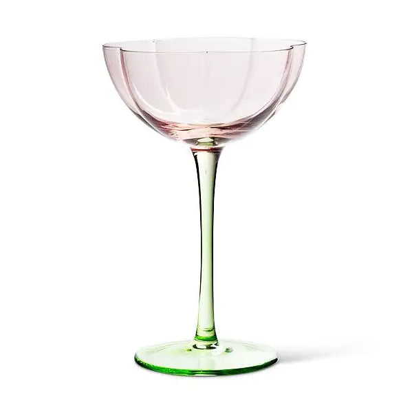 Flower Look Coupe Glass