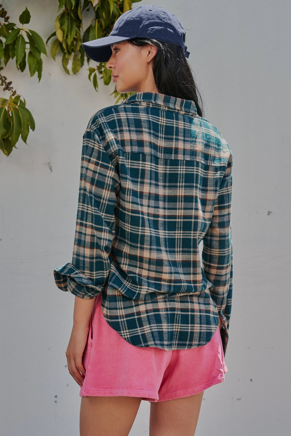 Plaid Flannel Button Up Pocket Shirt