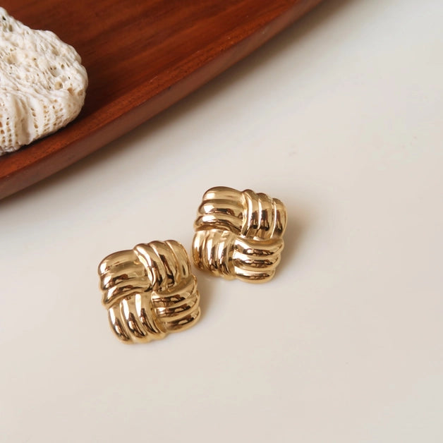 Twisted Stud Earrings