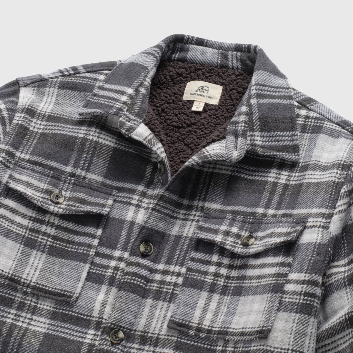 Skip Sherpa Plaid Shirt Jacket
