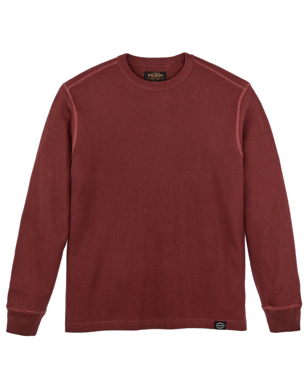 Filson Waffle Knit Thermal Crewneck - Fired Brick