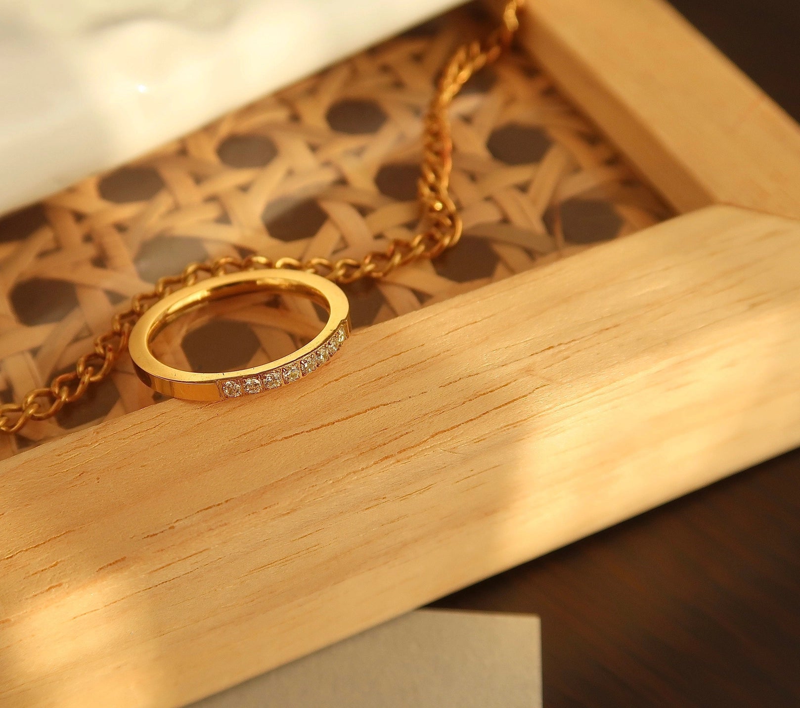 Cz Stone Dainty Ring