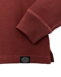 Filson Waffle Knit Thermal Crewneck - Fired Brick