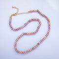 16" Pink Gradient Freshwater Pearl Necklace