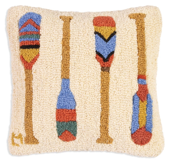 Hand Hooked Wool Pillow