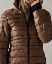 Load image into Gallery viewer, Quilted Puffer Stand Collar Thumbhole Jacket

