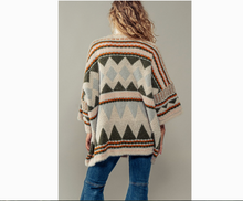 Load image into Gallery viewer, Rustic and Geometric Cardigan
