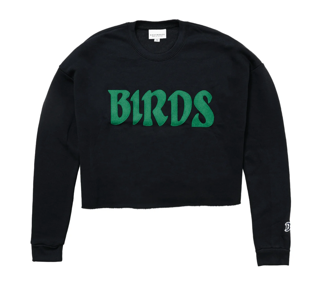 Boathouse Birds Crop Fleece