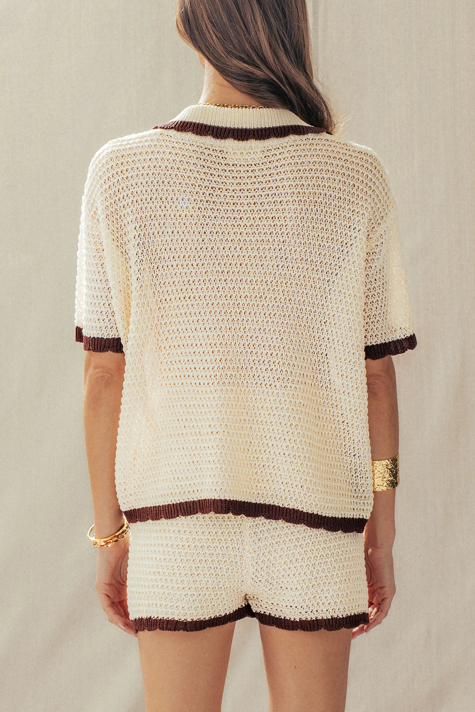 Crochet Knit 2 Two Piece Set