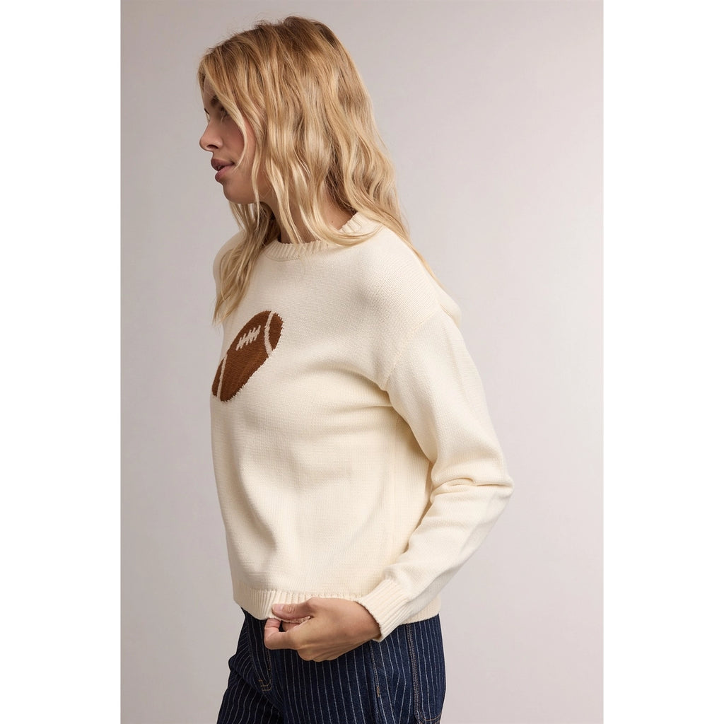 Football Graphic Knit Sweater