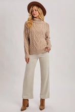 Load image into Gallery viewer, Scallop Hem Turtle Neck Sweater
