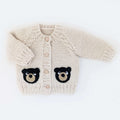 Kids Black Bear Cardigan
