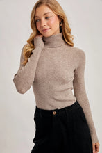 Load image into Gallery viewer, Latte Ribbed Turtle Neck
