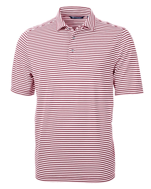 Eco Pique Striped Polo