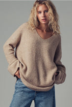 Load image into Gallery viewer, Oversized Knit V-Neck Sweater
