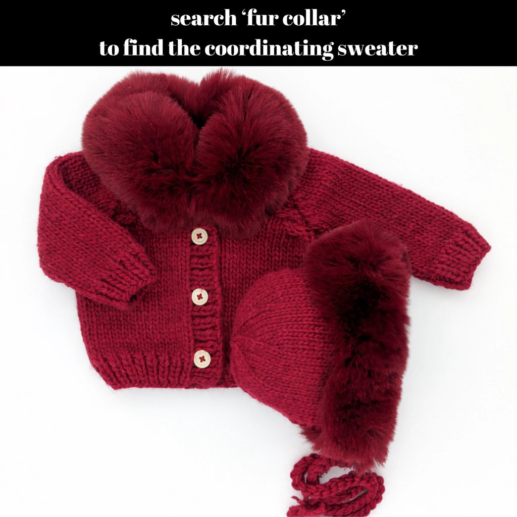 Kids Crimson Cuddle Bonnet