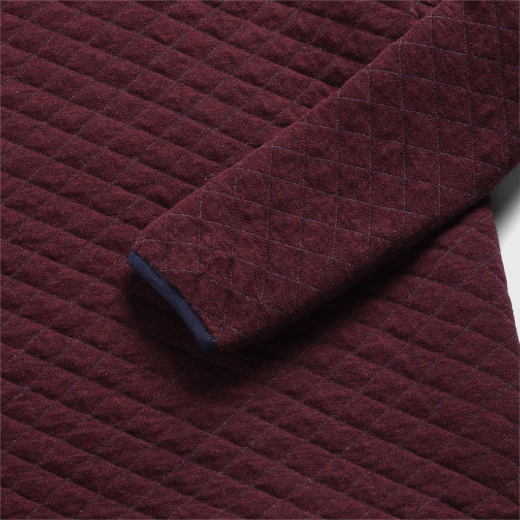 Ken Quilted Button Mock