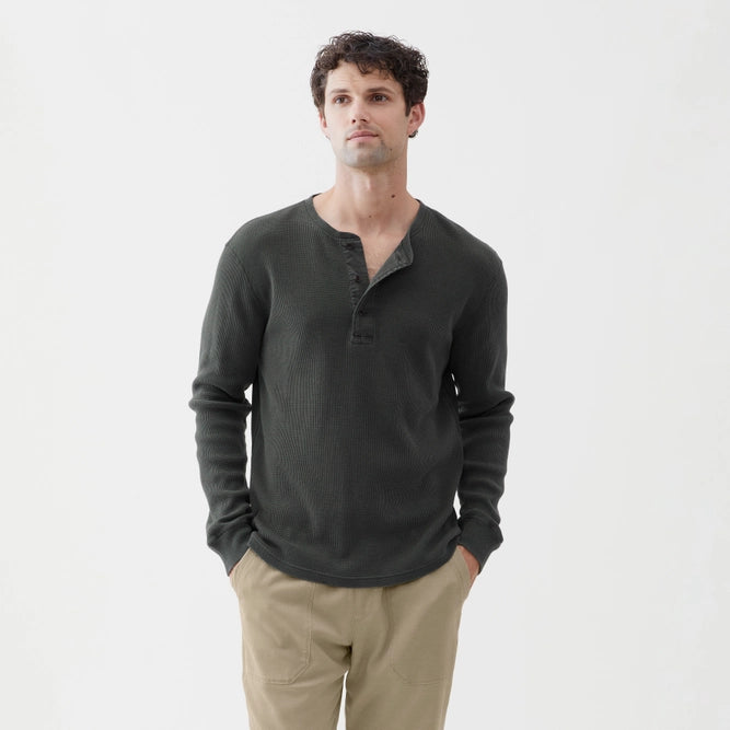 Sean Long Sleeve Garment Henley