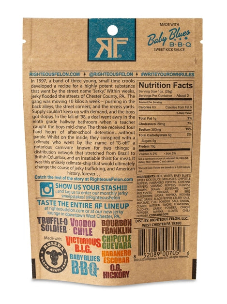 Righteous Felon Beef Jerky