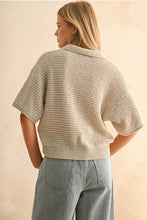 Load image into Gallery viewer, Multi Color Collared Knitted Top

