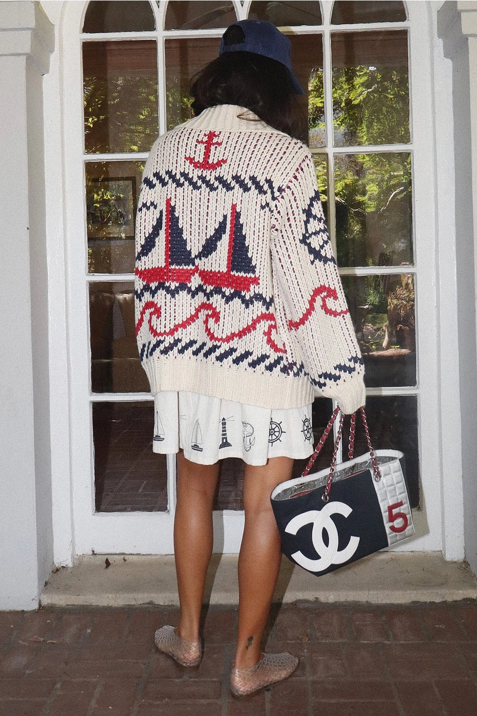 Sailboat Knit Cardigan
