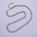 16" Beaded Amethyst Necklace