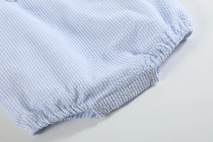 Light Blue Airplane Bubble Romper