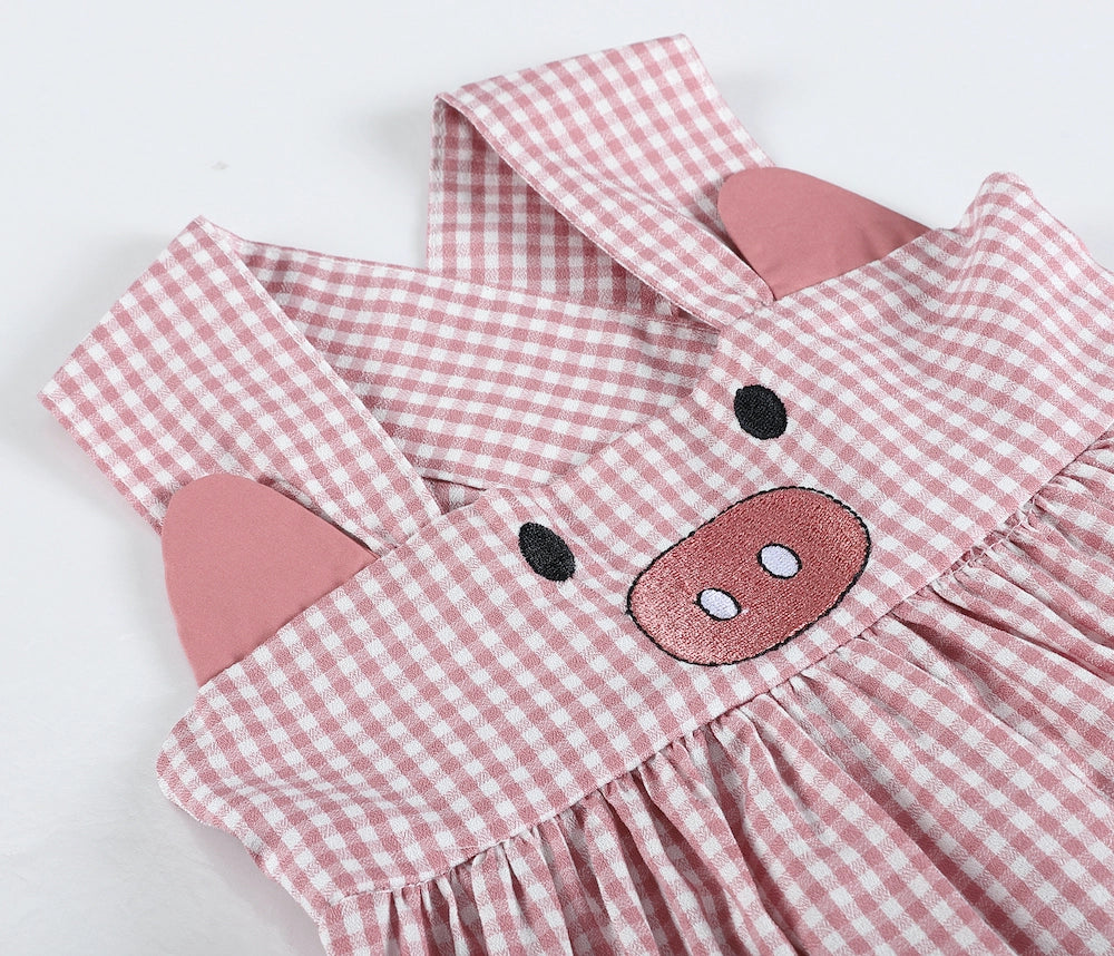 Little Piggy Sleeveless A-Line Dress