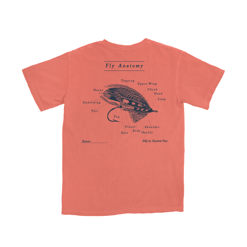 Knotted Pine Graphic Tee - Salmon