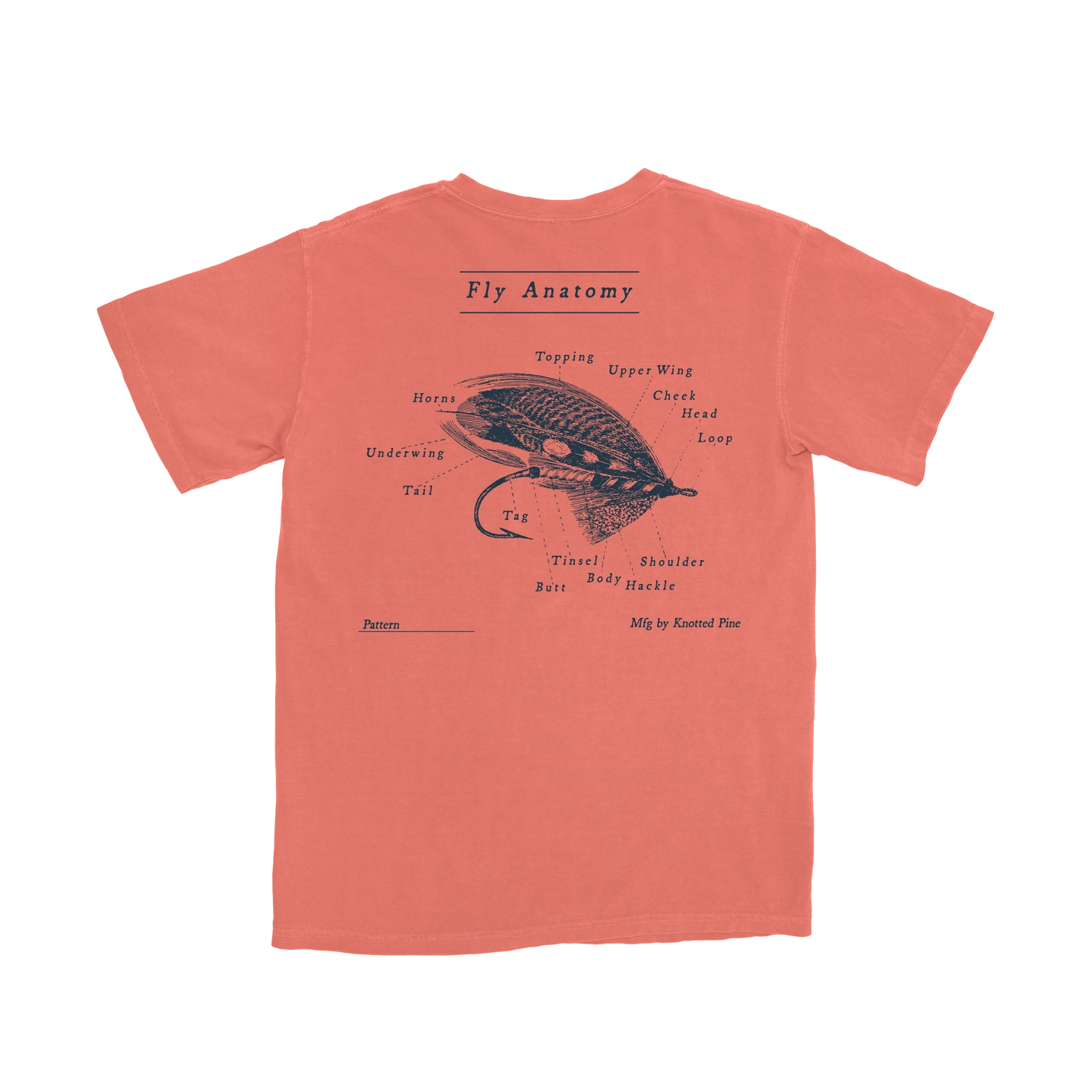 Knotted Pine Graphic Tee - Salmon