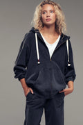 Vintage Wash Zip Up Hoodie