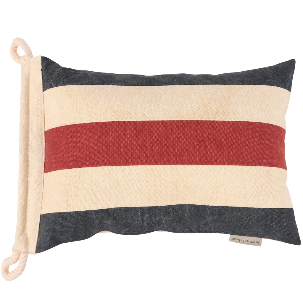 Nautical Striped Pillow