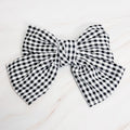 Gingham Bow Hair Clip
