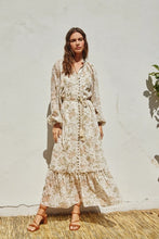 Load image into Gallery viewer, Soft Floral Button Down Maxi Dress
