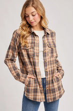 Load image into Gallery viewer, Beige Flannel Button Down
