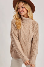 Load image into Gallery viewer, Scallop Hem Turtle Neck Sweater

