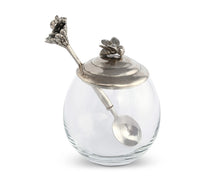 Load image into Gallery viewer, Bee Glass Honey Pot
