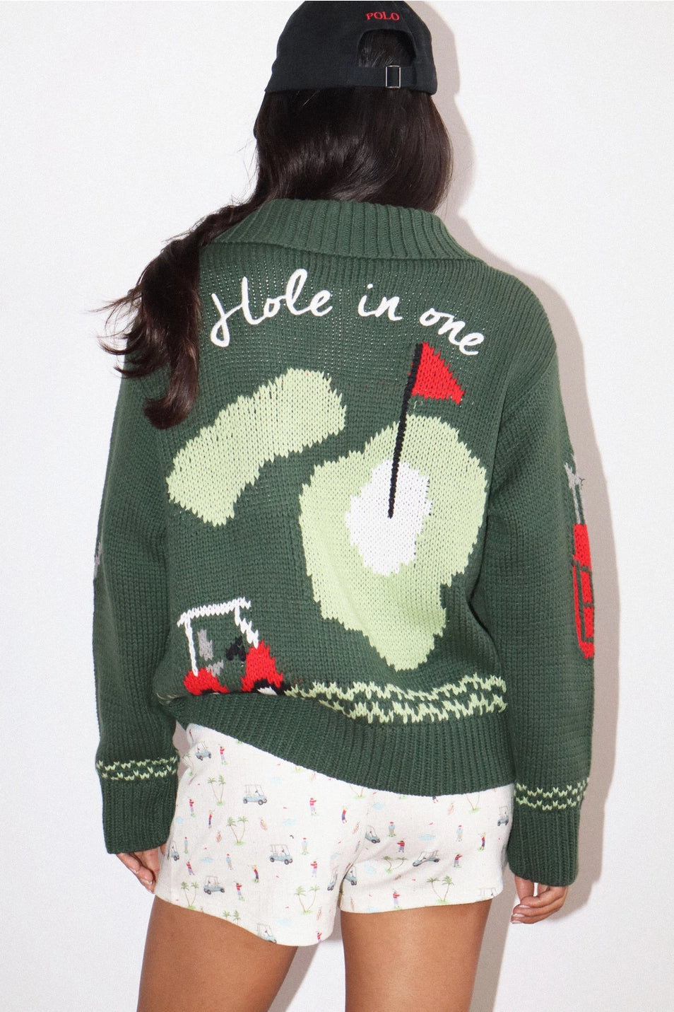 Hole in One Zip Sweater