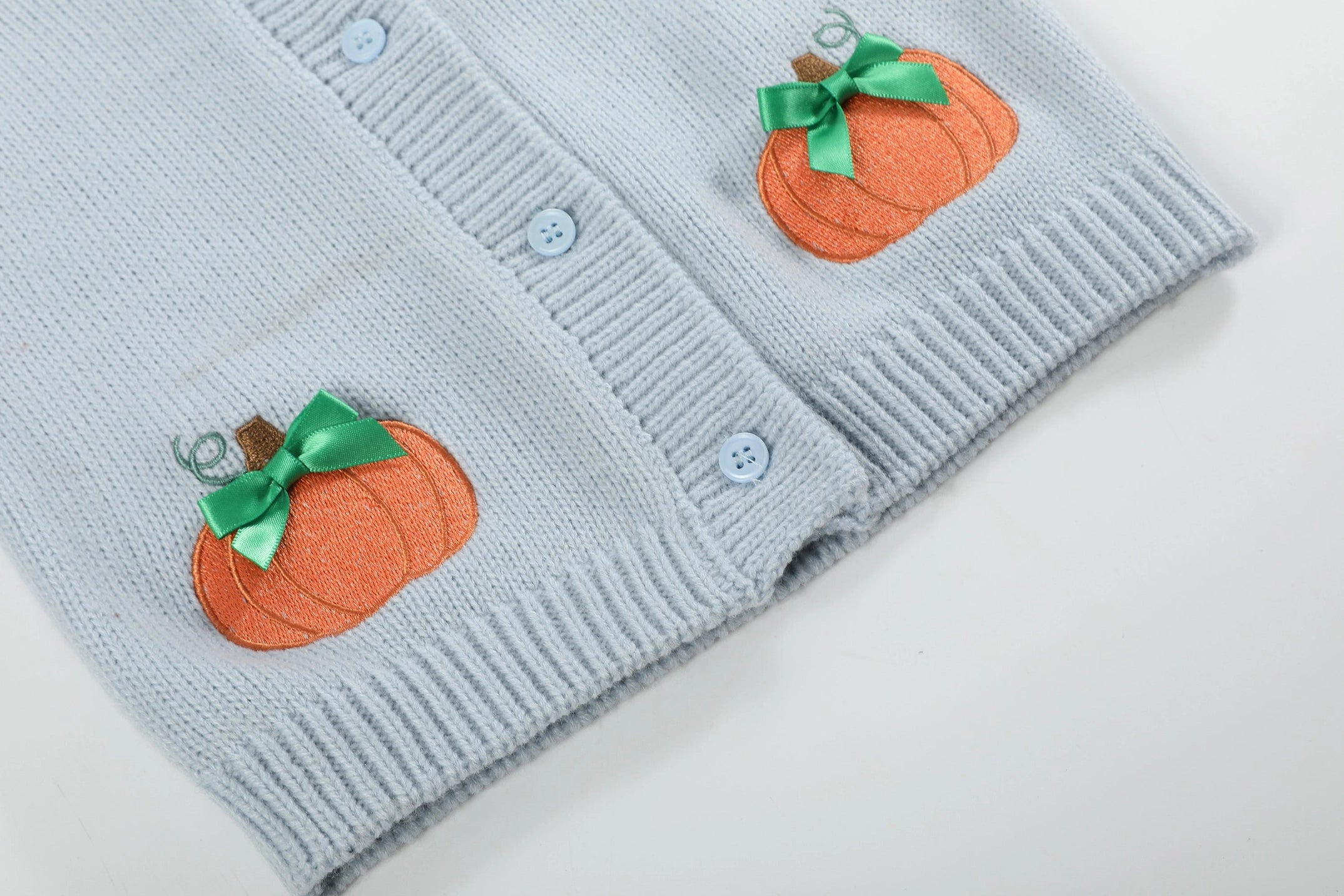 Kids Pumpkin Girls Cardigan