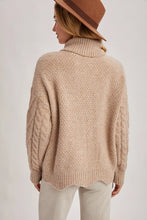 Load image into Gallery viewer, Scallop Hem Turtle Neck Sweater
