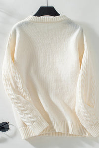 Vintage Twist Cable Knit Sweater